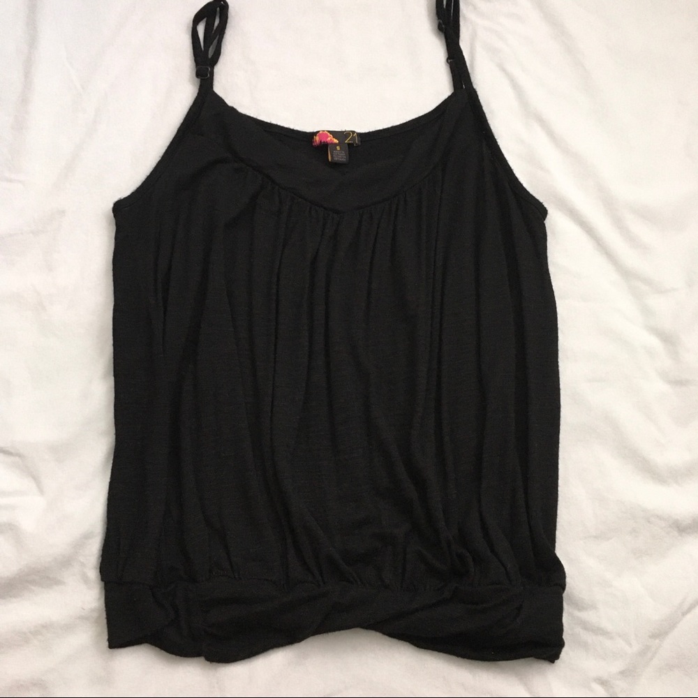 black tank top